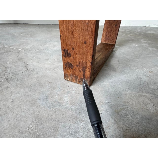 1970s Mid-Century George Nelson-Style Slatted Bench or Coffee Table/ Sold For Sale - Image 10 of 12