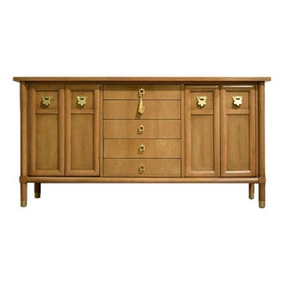 Mid Century Asian Chinoiserie Buffet by American of Martinsville For Sale