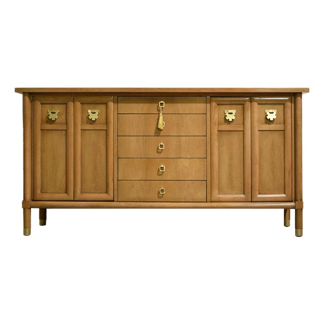 Mid Century Asian Chinoiserie Buffet by American of Martinsville For Sale