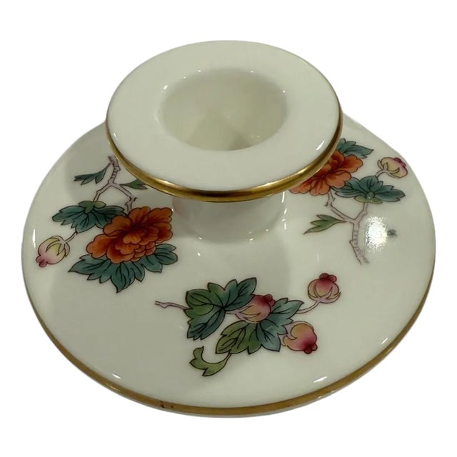 Late 20th Century Wedgwood Kutani Crane Candle Holder For Sale