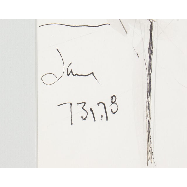 Drawing/Sketching Materials 1978 “Jane” Ink Portrait Drawing by Harry Hilson For Sale - Image 7 of 8