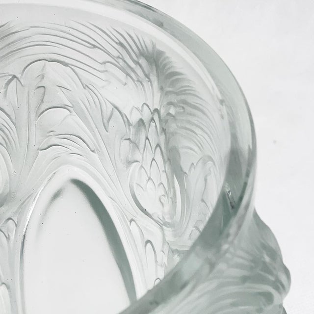Glass Art Deco Les Chardons Vase, France, 1934 For Sale - Image 7 of 9