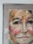 1990's Vintage Expressionist Woman Portrait Oil Pastel on Paper, Signed & Framed For Sale In Miami - Image 6 of 12