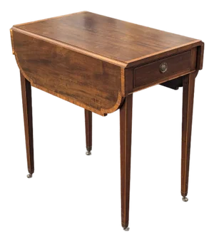 Early 20th Century Federal Mahogany Inlaid Pembroke Drop-Leaf Table