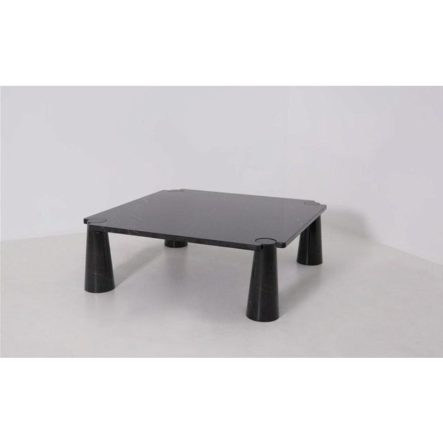 1980s Black Marble Eros Coffee Table by Angelo Mangiarotti for Skipper, 1990s For Sale - Image 5 of 5