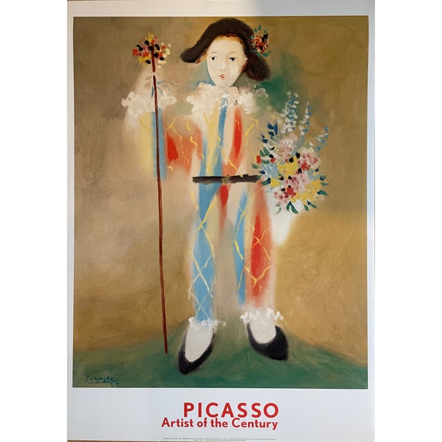 Abstract Pablo Picasso (1881-1973), Le Petit Pierrot Aux Fleurs, 1923, Copyright 1999 Pablo Picasso, Courtesy, Helly Nahmad Gallery, London Printed in Holland For Sale - Image 3 of 9
