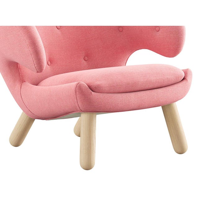 Pelican Chair in Wood and Fabric by Finn Juhl for Design M For Sale - Image 6 of 18