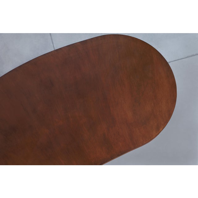 Mid-Century Modern Sculptural Biomorphic Walnut Executive Desk For Sale - Image 14 of 14