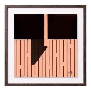 “Marrakesh 18” Giclee Archival Pigment Print 24x24 Framed in Walnut For Sale