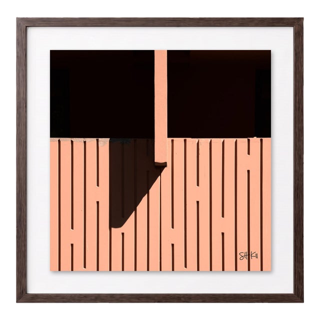 “Marrakesh 18” Giclee Archival Pigment Print 24x24 Framed in Walnut For Sale