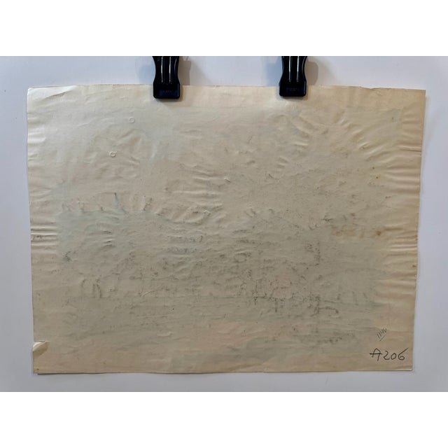 Henry Emil Salloch Original Watercolor on Paper Mountaun Valley Village, 1936. For Sale In Atlanta - Image 6 of 7