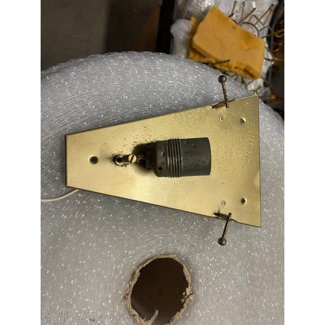 Glass Large Ice Wall Sconce in Murano Glass, 1970s For Sale - Image 7 of 16