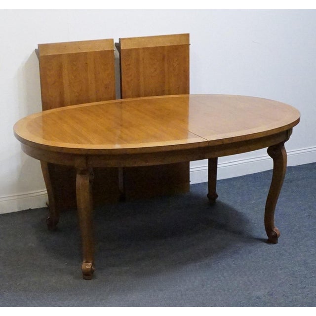 Thomasville Furniture Legendary Collection Spanish Mediterranean Style 104" Oval Dining Table 3721-752 For Sale In Kansas City - Image 6 of 10