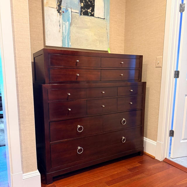 Grand Scale Baker Furniture Mahogany Dresser—TWO Available For Sale - Image 9 of 11