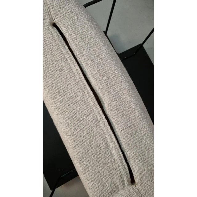 Set of 2 marius & marius armchairs and poufs designed by mario marenco for arflex in the 70s. painted metal structure,...