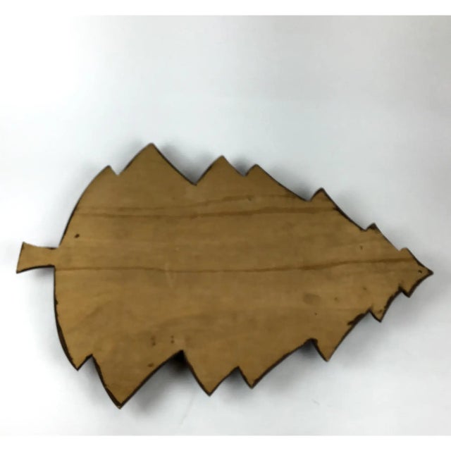 Hand Crafted Antique Wood Christmas Tree Wall Display for Miniatures For Sale - Image 11 of 11