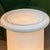Vintage 1970s Italian Satin Opaline Glass Floor Lamp - Sculptural Illuminated Side Table - Space Age Matte Frosted Glass Pedestal Lamp For Sale - Image 9 of 18