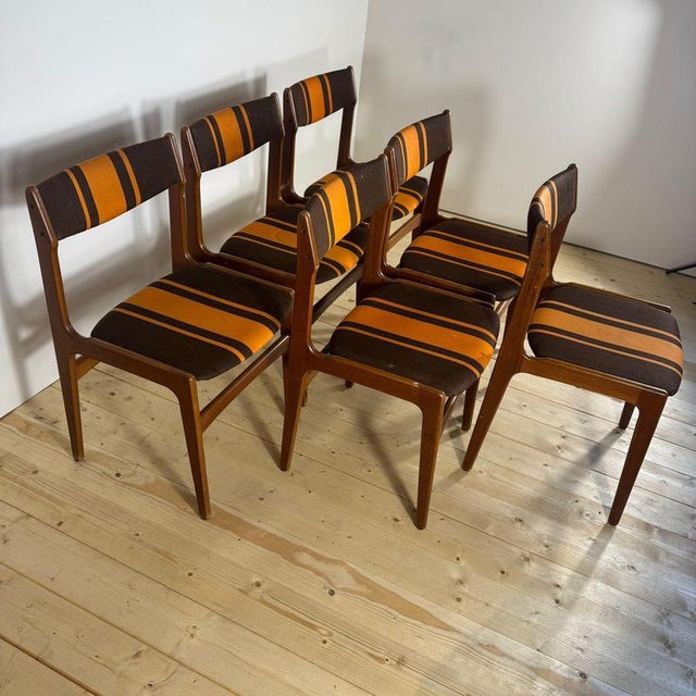 Vintage Teak Chairs by Erik Buch, 1960s, Set of 6 For Sale - Image 6 of 11