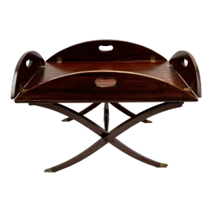 Mid 20th Century Mid-Century Mahogany Butler's Tray Table