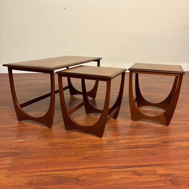 Wood G-Plan Astro Coffee & Side Nesting Tables For Sale - Image 7 of 12