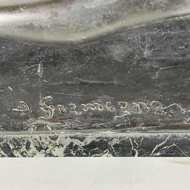 Gramegna Donato, Figure of Woman, 1920s, Bronze and Marble For Sale - Image 6 of 11