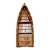 Vintage English Boat Form Etagere Bookshelf For Sale