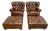 (2) Ralph Lauren Writer’s Chairs With (2) Ottomans For Sale