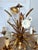 Gilt Tole Floral and Wheat Chandelier, 1960 For Sale - Image 14 of 18