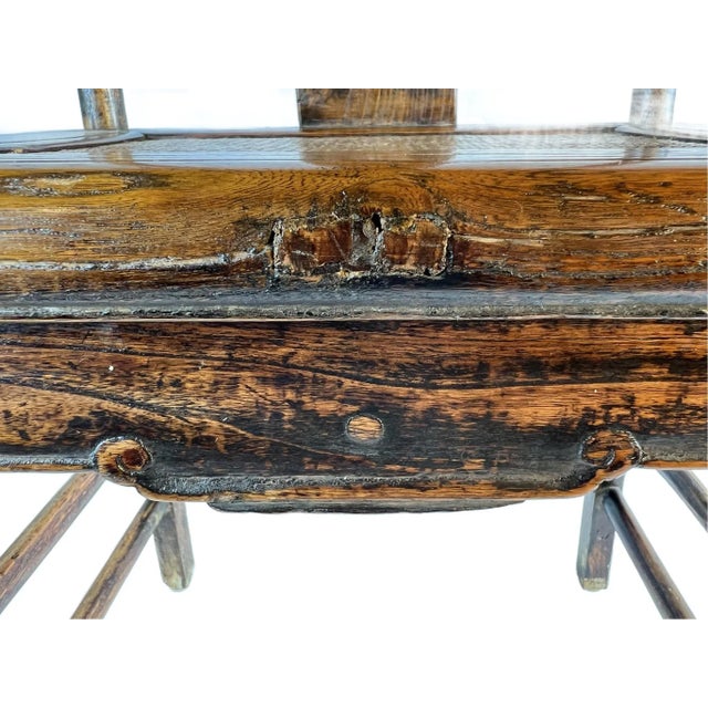 Chinese Antique Ming Dynasty Style High Back Chair For Sale - Image 9 of 13