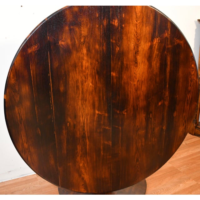 Victorian 1840s Antique English Victorian Rosewood Tilt Top Table / Center Table For Sale - Image 3 of 17