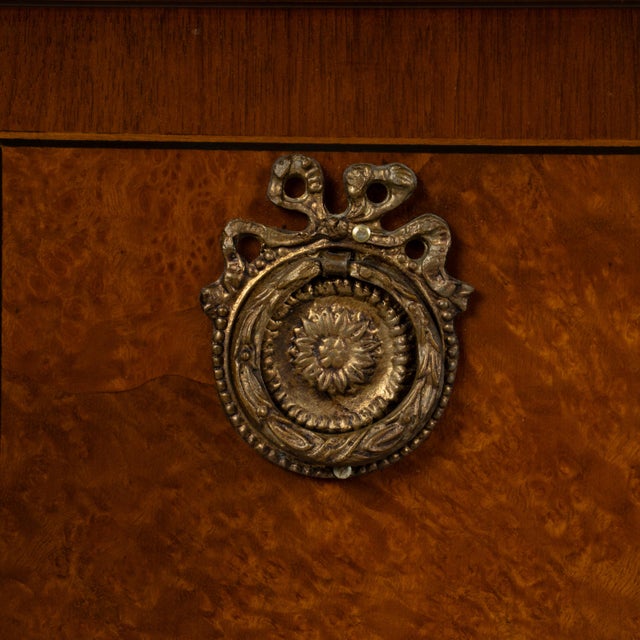 1980s Empire Style Chest of Drawers W/ Griffin Motifs &Hidden Drawer, Neoclassical Dresser For Sale - Image 4 of 18