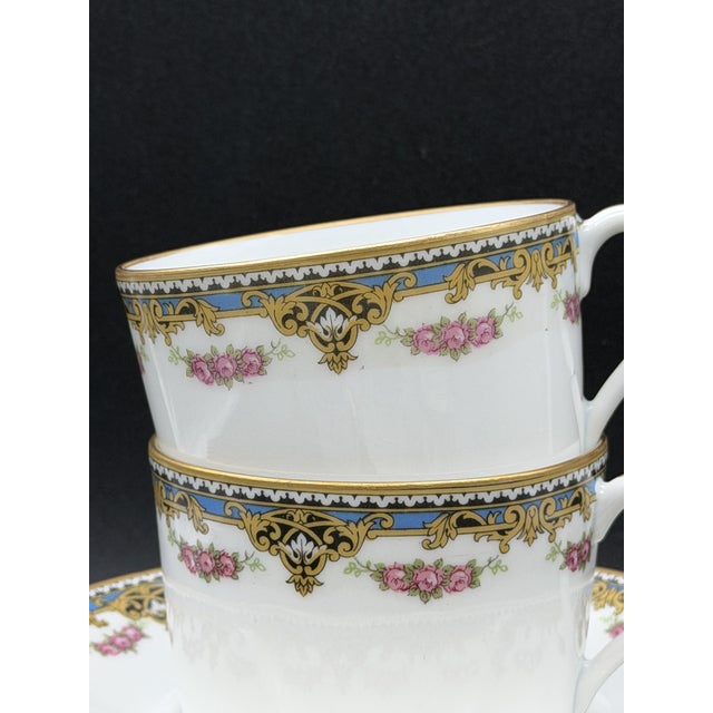 Limoges Porcelain Tea Set, 1950s, Set of 15 For Sale - Image 10 of 14