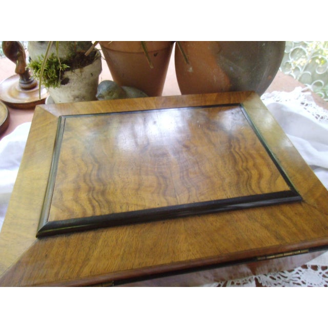 Vintage Biedermeier Sewing Box For Sale - Image 5 of 14