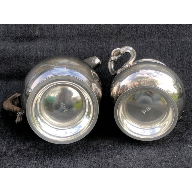 Gallia Silver Plated Coffee Pot and Sugar Bowl from Christofle, 1960s, Set of 2 For Sale - Image 9 of 11