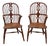 Windsor Wheelback Kitchen Armchairs, Set of 2 For Sale