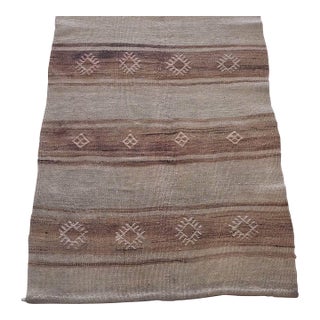 Vintage Navajo-Style Handwoven Wool Runner, 8’7” X 2’1” For Sale