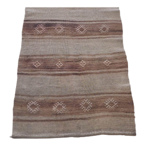 Vintage Navajo-Style Handwoven Wool Runner, 8’7” X 2’1”