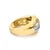 Contemporary 14K Yellow Gold 1.0 Cttw Diamond Wave Design Band Ring For Sale - Image 3 of 6