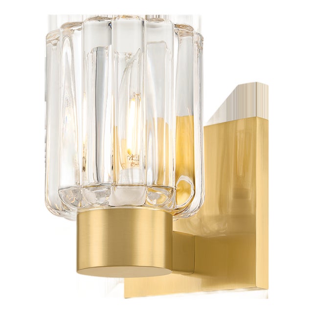 Mitzi Danae 4.25 in. 1 Light Bath and Vanity in Aged Brass Finish For Sale
