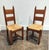 1960s High Back Belgian Oak and Rush Dining Chairs Circa 1960 For Sale - Image 5 of 10
