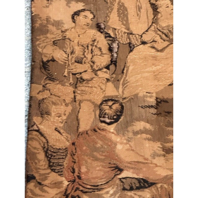 Antique French Aubusson Jacquard Tapestry Panel, 1920s For Sale - Image 11 of 18