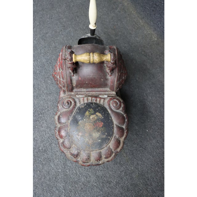 Rare Victorian Cast Metal Snail Coal Scuttle For Sale - Image 4 of 13