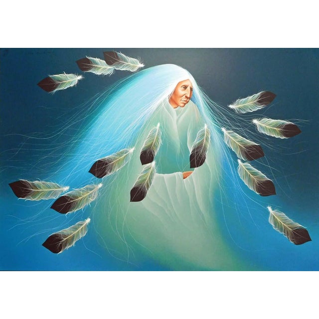 "A Blue Sea Rising" by Frank Howell Original Limited Edition Lithograph on Paper Hand signed, titled & numbered by the...