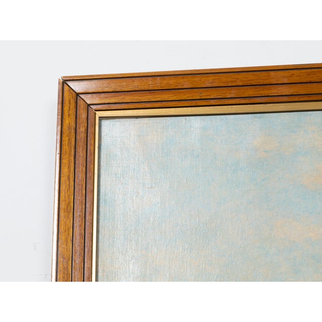 Brown Oil on Canvas Framed Painting Depicting a Horse Race by Lewis John Shonborn For Sale - Image 8 of 9