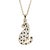 Metal Gold Dalmatian Dog Necklace For Sale - Image 7 of 7