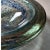 Blue Italian Hand Blown Green Blue and Copper Thick Glass Catchall Bowl Murano Attributed For Sale - Image 8 of 10