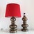 Ceramic Large Mid-Century Italian Pottery Table Lamps by Aldo Londi for Bitossi, 1960s, Set of 2 For Sale - Image 7 of 17