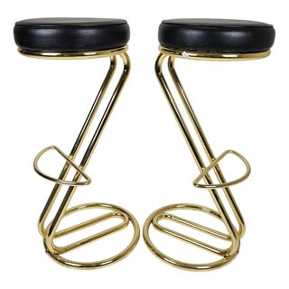 Vintage Bar Stools, 1980s, Set of 2 For Sale