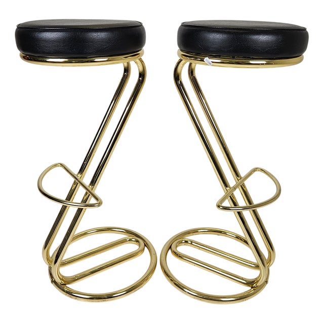 Vintage Bar Stools, 1980s, Set of 2 For Sale