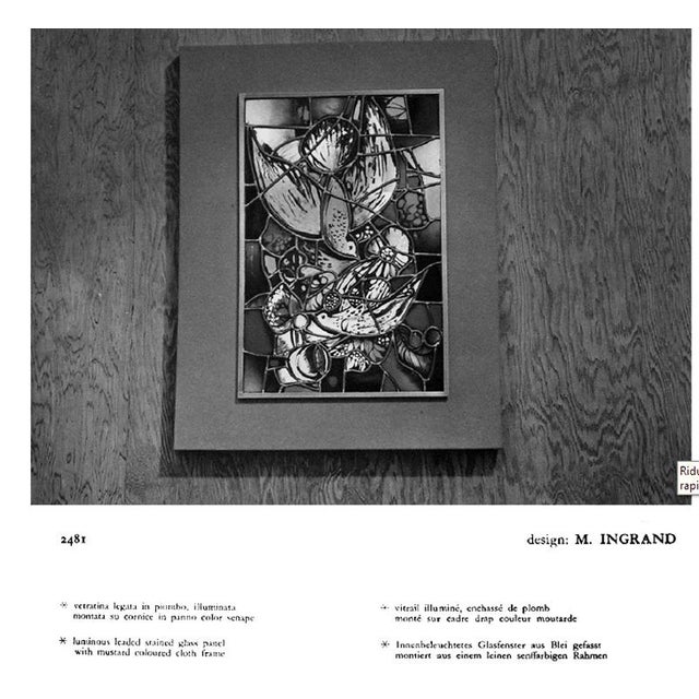 Italian Handmade Backlit Artistic Window with Madonna, Child & Angels, 1960s For Sale - Image 9 of 14